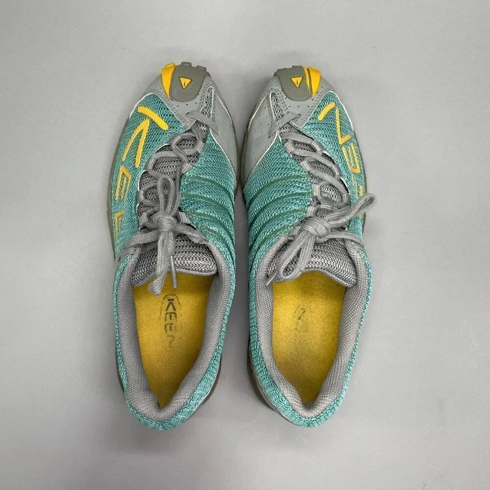 Keen Women's Size 7 Gray & Turquoise Trail Hiking Shoes‎